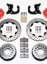 Willwood Forged Dynalite Pro Series Rear Brake Kit - Red Caliper - SRP Drilled & Slotted Rotor                                     - 140-3018-DR - Image 2
