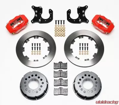 Willwood Forged Dynalite Pro Series Rear Brake Kit - Red Caliper - 140-3018-R