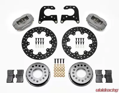 Willwood Dynalite Rear Drag Brake Kit, Drilled Rotor - Type III Ano Caliper - 140-3623-BD