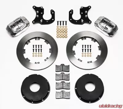 Willwood Forged Dynalite Pro Series Rear Drag Brake Kit, Plain Face Rotor - Polished - 140-3722-P