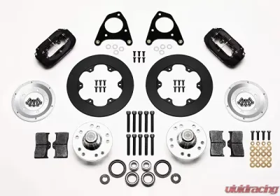 Willwood Forged Dynalite Front Drag Brake Kit, Plain Face Rotor - Type III Ano Caliper - 140-4503-BD