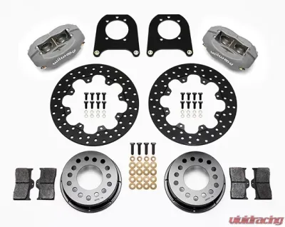 Willwood Dynalite Rear Drag Brake Kit, Drilled Rotor - Type III Ano Caliper - 140-4545-BD