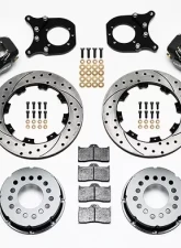 Willwood Dynalite Pro Series Rear Brake Kit, Drilled and Slotted Rotor - Black                                     - 140-5236-BD - Image 2