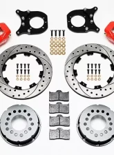 Willwood Dynalite Pro Series Rear Brake Kit, Drilled and Slotted Rotor - Red                                     - 140-5236-DR - Image 2