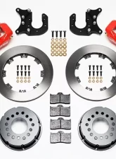 Willwood Dynalite Pro Series Rear Brake Kit, Plain Face Rotor - Red                                     - 140-5591-R - Image 2