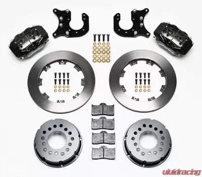 Willwood Dynalite Pro Series Rear Brake Kit, Plain Face Rotor - Black - 140-5746-B