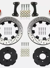 Willwood Forged Dynalite Big Brake Front Brake Kit, Drilled and Slotted Rotor -Red- Honda Civic 1990-2000                                     - 140-6310-DR - Image 2