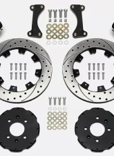 Willwood Forged Dynalite Big Brake Front Brake Kit, Drilled and Slotted Rotor - Black - Honda Civic 1990-1999                                     - 140-6310-D - Image 2