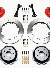 Willwood Dynapro Rear Brake Kit for OE Parking Brake, Drilled and Slotted Rotor - Red Caliper - Subaru Impreza WRX 1999-2010                                     - 140-7006-R - Image 2