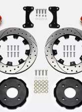 Willwood Forged Dynalite Big Brake Front Brake Kit, Drilled and Slotted Rotor - Red Caliper - Mitsubishi Lancer 2002                                     - 140-7015-DR - Image 2