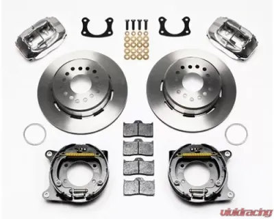 Wilwood Forged Dynalite Rear Parking Brake Kit, Plain Face Rotor - Polished - 140-7140-P