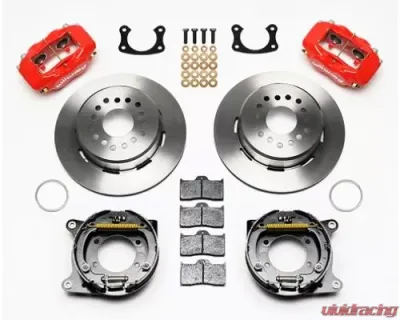 Wilwood Forged Dynalite Rear Parking Brake Kit, Plain Face Rotor - Red - 140-7140-R