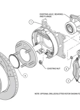 Wilwood Forged Dynalite Rear Big Brake Kit w/Parking Brake Chevrolet Camaro | Pontiac Firebird 1993-1997                                     - 140-7148 - Image 3