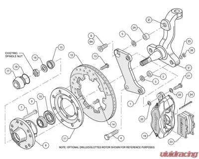 Wilwood Forged Dynalite 12 Inch Front Big Brake Kit Chevrolet Camaro | Nova | Chevelle 1967-1972 - 140-7675