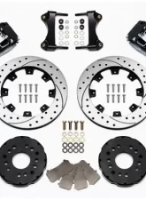 Wilwood Dynapro Radial Big Brake Front Brake Kit , Drilled and Slotted Rotor - Black - Mitsubishi Eclipse 1995-1999                                     - 140-8292-D - Image 3