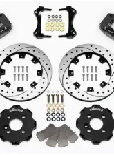Wilwood Dynapro Radial Big Brake Front Brake Kit, Drilled and Slotted Rotor - Black - Mini Cooper                                     - 140-8528-D - Image 3