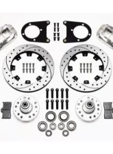 Wilwood Forged Dynalite Big Brake Front Brake Kit, Drilled and Slotted Rotor - Polished - Ford Psgr 1937-1948                                     - 140-8583-DP - Image 3