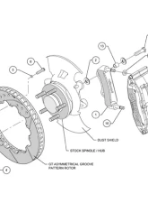 Wilwood Superlite-6R 13 Inch Front Big Brake Kit Pontiac GTO 04-06                                     - 140-8753 - Image 3