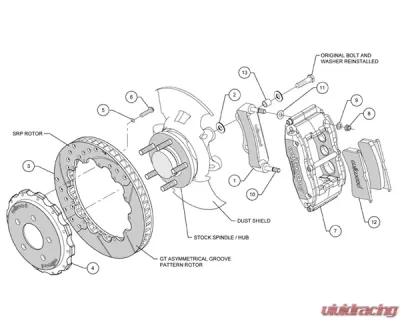Wilwood Superlite-6R 13 Inch Front Big Brake Kit Pontiac GTO 04-06 - 140-8753