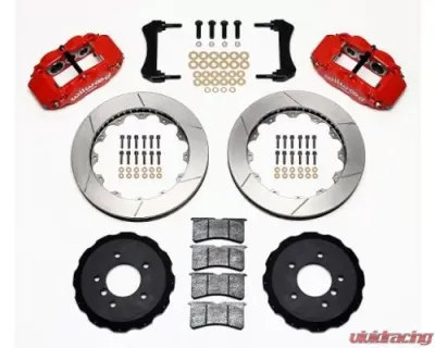 Wilwood Forged Narrow Superlite 6R Big Brake Front Brake Kit, Plain Face Rotor - Black - BMW M3 E36 1992-1999 - 140-8797-R