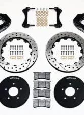 Wilwood Forged Narrow Superlite 6R Big Brake Front Brake Kit, Drilled and Slotted Rotor - Black - Ford Mustang 1994-2004                                     - 140-9107-D - Image 3