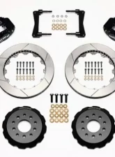 Wilwood Forged Narrow Superlite 6R Big Brake Front Brake Kit, Drilled and Slotted Rotor - Black - Ford Mustang 2005-2014                                     - 140-9109-D - Image 3