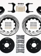 Wilwood Forged Narrow Superlite 6R Big Brake Front Brake Kit, Slotted Rotor - Black - Ford Mustang 1994-2004                                     - 140-9117-D - Image 3