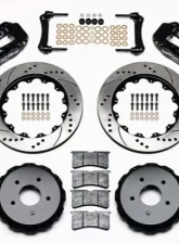 Wilwood Forged Narrow Superlite 6R Big Brake Front Brake Kit, Drilled and Slotted Rotor - Black - Chevrolet Corvette C5/Z06 1997-2013                                     - 140-9119-D - Image 3