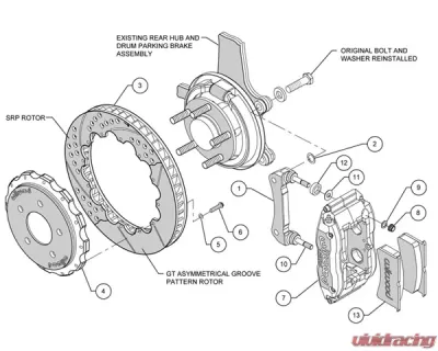 Wilwood Superlite-4R 14 Inch Rear Big Brake Kit Chevrolet Corvette C5 | C6 1997-2013 - 140-9119