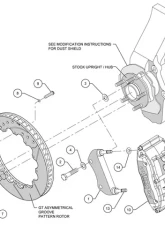 Wilwood Superlite-6R 14 Inch Front Big Brake Kit Nissan 350Z | Infiniti G35 2003-2009                                     - 140-9192 - Image 3