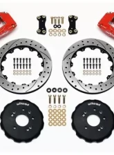 Wilwood Forged Superlite 4 Big Brake Front Brake Kit, Drilled and  Slotted Rotor - Anodized - Nissan 240SX 1994-1998                                     - 140-9194-DR - Image 3