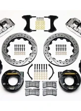 Wilwood Forged Narrow Superlite 4R Big Brake Rear Parking Brake Kit, Drilled and Slotted Rotor - Polished                                     - 140-9218-DP - Image 3