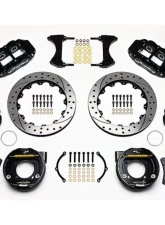 Wilwood Forged Narrow Superlite 4R Big Brake Rear Parking Brake Kit,  Drilled and Slotted Rotor - Black                                     - 140-9224-D - Image 3