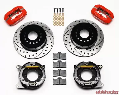 Wilwood Forged Dynalite 12 Inch Rear Big Brake Kit w/Parking Brake Ford Mustang 2005-2014 - 140-9228
