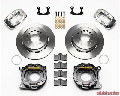 Wilwood Forged Dynalite Rear Parking Brake Kit, Plain Face Rotor - Polished - 140-9282-P
