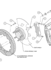 Wilwood Superlite-6R 14 Inch Front Big Brake Kit Pontiac GTO 04-06                                     - 140-9296 - Image 3