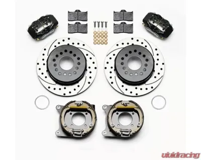 Wilwood Forged Dynalite Rear Parking Brake Kit, Drilled and Slotted Rotor - Black - 140-9315-D