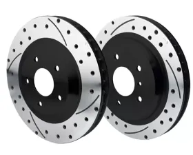 Wilwood 1pc Drilled Front & Rear Rotor Kit Chevrolet Corvette ALL 97-04