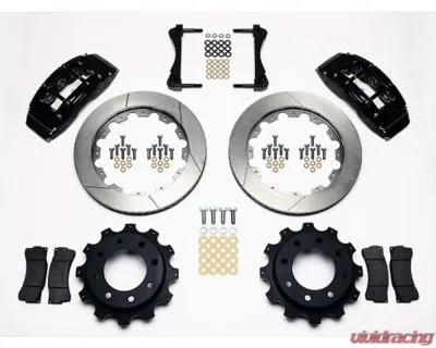 Wilwood TC6R Big Brake Truck Rear Brake Kit, Slotted Rotor - Black GM H2 / 2500 1999-2010 - 140-9405