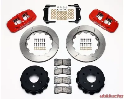 Wilwood AERO4 Big Brake Truck Rear Brake Kit, Slotted Rotor - Red GM 1500-SUV 1999-2010 - 140-9838-R