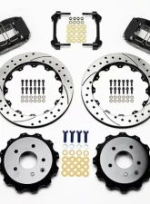 Wilwood Dynapro Radial Rear Brake Kit For OE Parking Brake, Slotted Rotor - Black - Nissan 350Z | Infinity G35 2003-2008                                     - 140-9507-D - Image 3