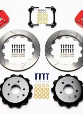 Wilwood Dynapro Radial Rear Brake Kit For OE Parking Brake, Slotted Rotor - Red - Nissan 350Z | Infinity G35 2003-2008                                     - 140-9507-R - Image 3