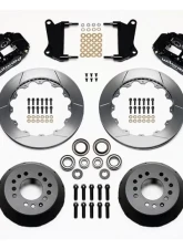 Wilwood Forged Narrow Superlite 6R Big Brake Front Brake Kit Hub, Slotted Rotor - Black - Chevrolet Camaro | Nova | Chevelle 1964-1972                                     - 140-9803 - Image 3