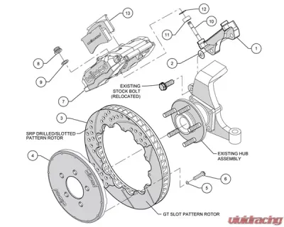 Wilwood Superlite-6R 14 Inch Front Big Brake Kit Chevrolet Camaro | Pontiac Firebird 1998-2002 - 140-9834