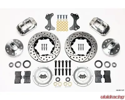 Wilwood Forged Dynalite Pro Series Front Brake Kit, Drilled and Slotted Rotor - Polished - 140-9917-DP