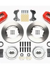Wilwood Forged Dynalite Pro Series Front Brake Kit, Plain Face Rotor - Red                                     - 140-9917-R - Image 3