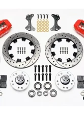 Wilwood Forged Dynalite Big Brake Front Brake Kit (Hub), Drilled and Slotted Face Rotor - Red                                     - 140-9918-DR - Image 3