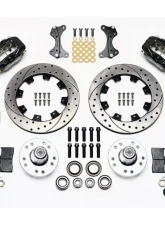 Wilwood Forged Dynalite Big Brake Front Brake Kit (Hub), Drilled and Slotted Face Rotor - Black                                     - 140-9918-D - Image 3