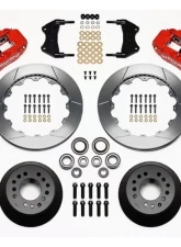 Wilwood Forged Narrow Superlite 6R Big Brake Front Brake Kit, Slotted Rotor - Red                                     - 140-9919-R - Image 3