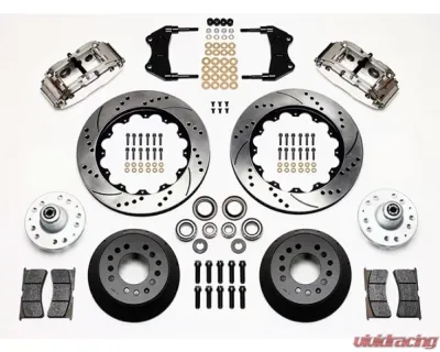 Wilwood Forged Narrow Superlite 6R Big Brake Front Brake Kit, Drilled and Slotted Rotor - Polished - 140-9920-DP